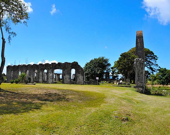 ruines habitation murat Marie-Galante