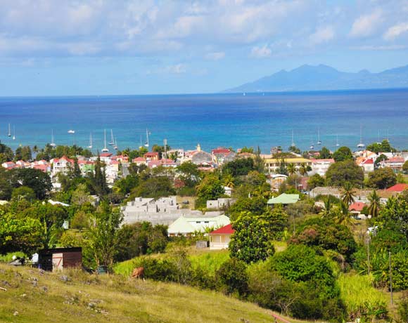 Vue sur Saint-Louis, Marie-Galante