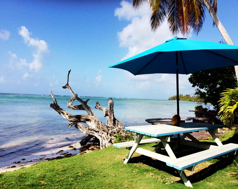 restaurant les pieds dans l'eau Marie-Galante