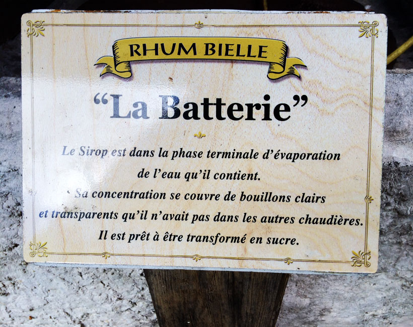 Batterie Distillerie Bielle Marie-Galante