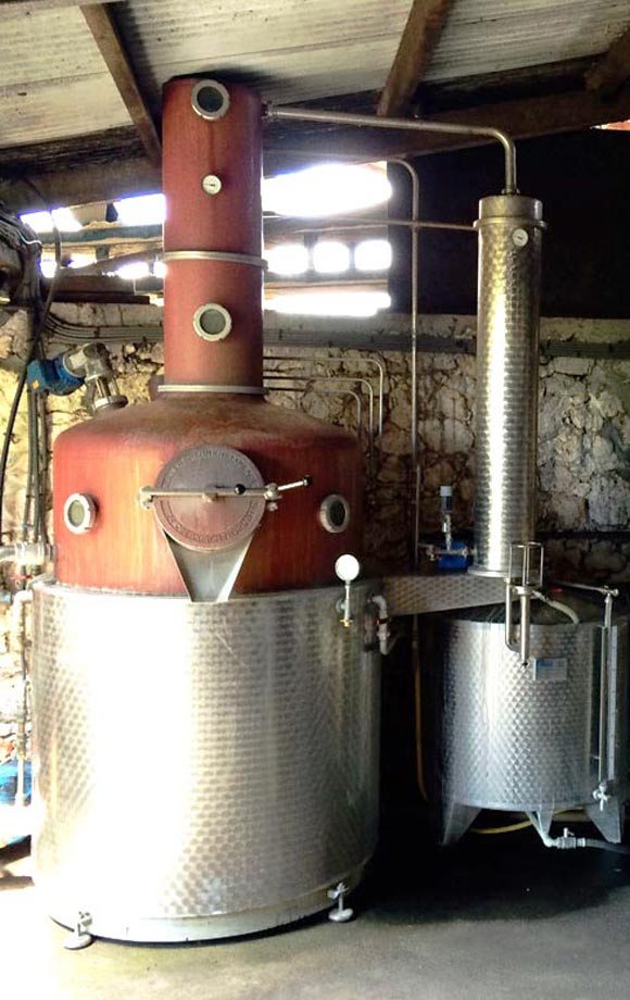 Alambic distillerie bielle Marie-Galante