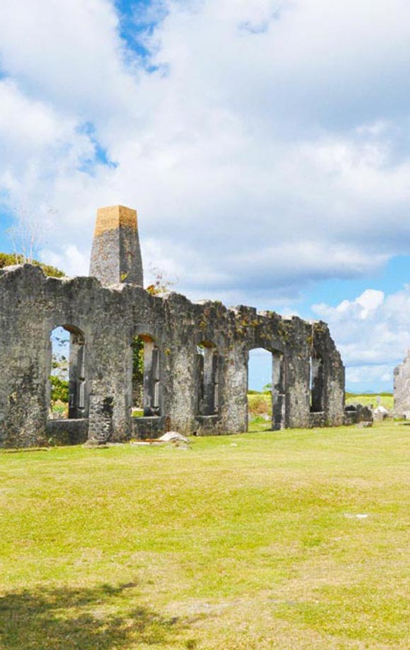 Ruines habitation murat Marie-Galante