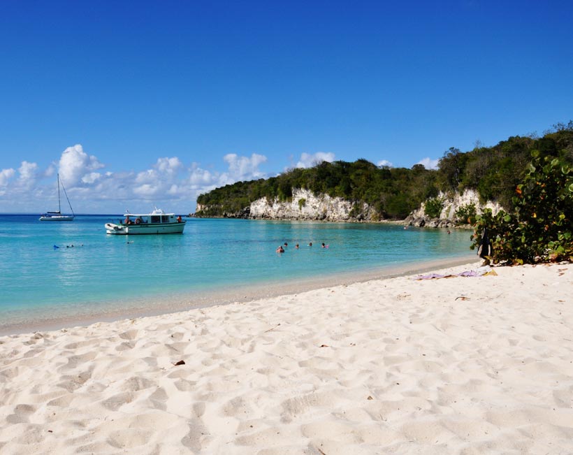 Visite de l'Anse canot Marie-Galante