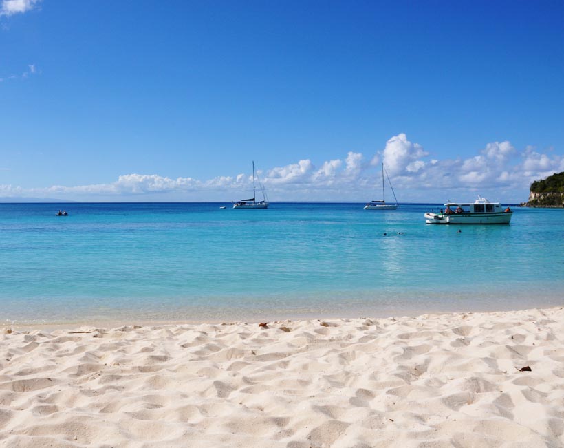 Visite de Marie-Galante, l'Anse canot