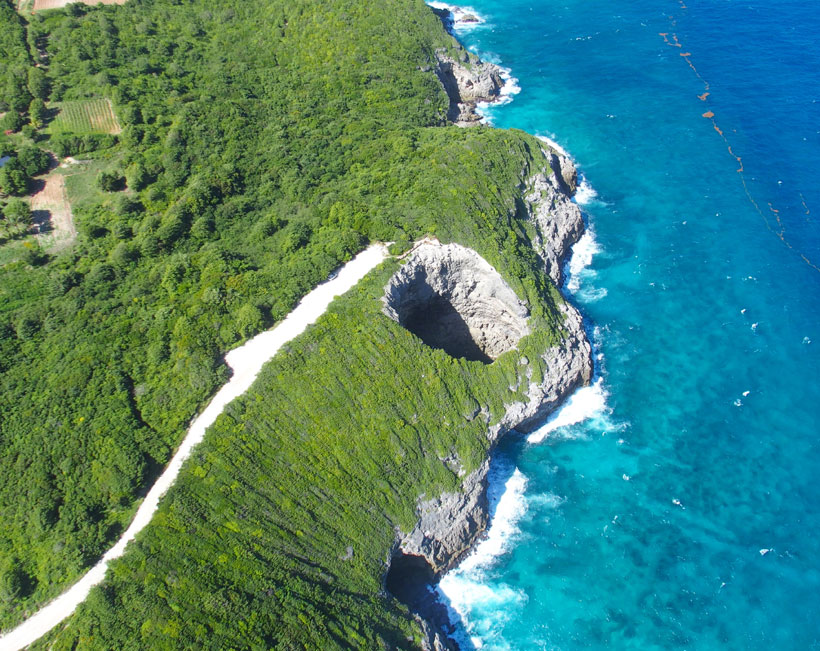 Gueule Grand-Gouffre Site touristique Marie-Galante