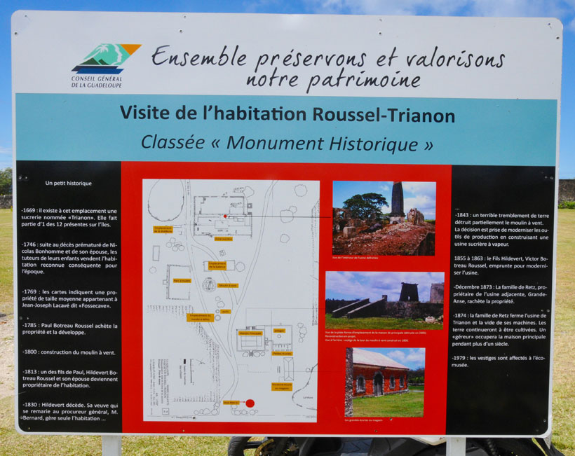 Carte Habitation Roussel-Trianon Marie-Galante