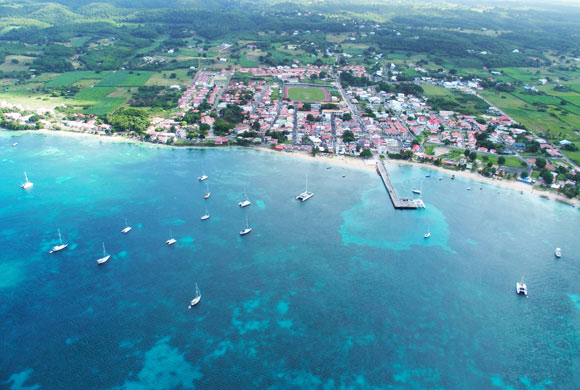 Vue aérienne Saint-Louis, Marie-Galante